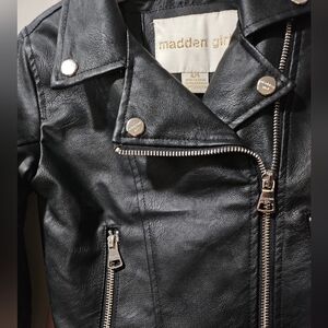 Madden Girl Size 4/5 Brand new Black Leather Jacket